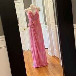 NEW NWT Retrofete Yesi Pink Maxi Dress Size Large